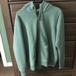 Carhartt Sage Green Full-Zip Hoodie